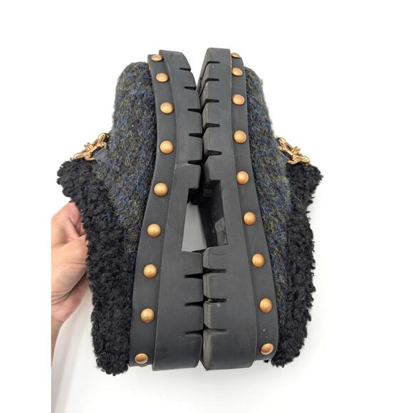 Circus NY Annie Faux Shearling Lined Clog Women's Black Size US7.5M EU38 - Picture 10 of 11